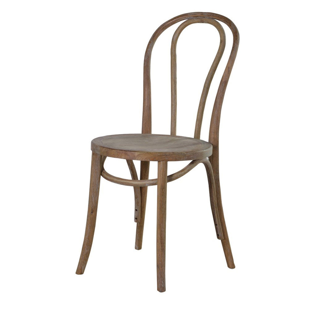 Reclaimed Oak Round Seat Dining Chair